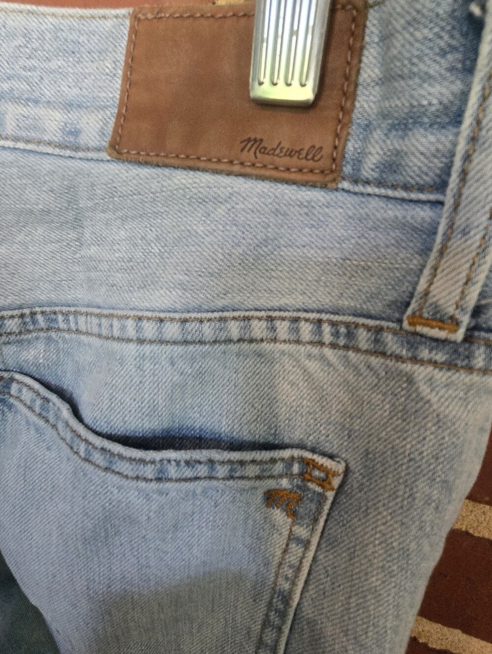 Madewell The Perfect Summer Jean Light Wash Straight Leg Jeans Size 26 - Picture 6 of 9
